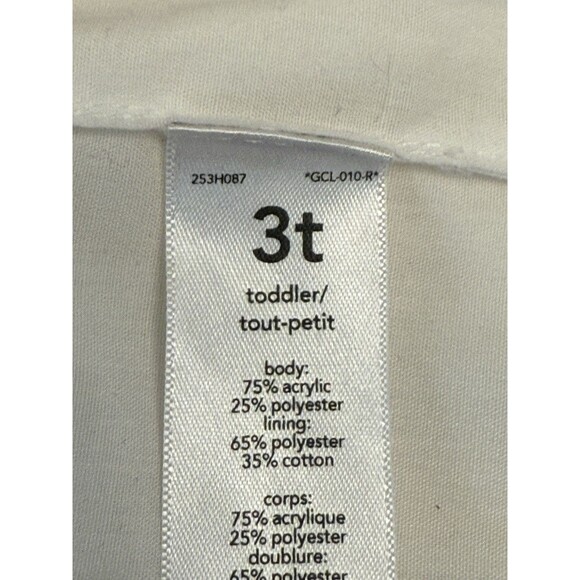 Carter's Vest Girls Size 24 Months White Fluffy Sleeveless Faux Fur Snap Front - Picture 7 of 8